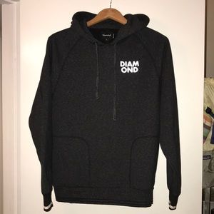 Mens Diamond Supply Co. dark grey hoodie